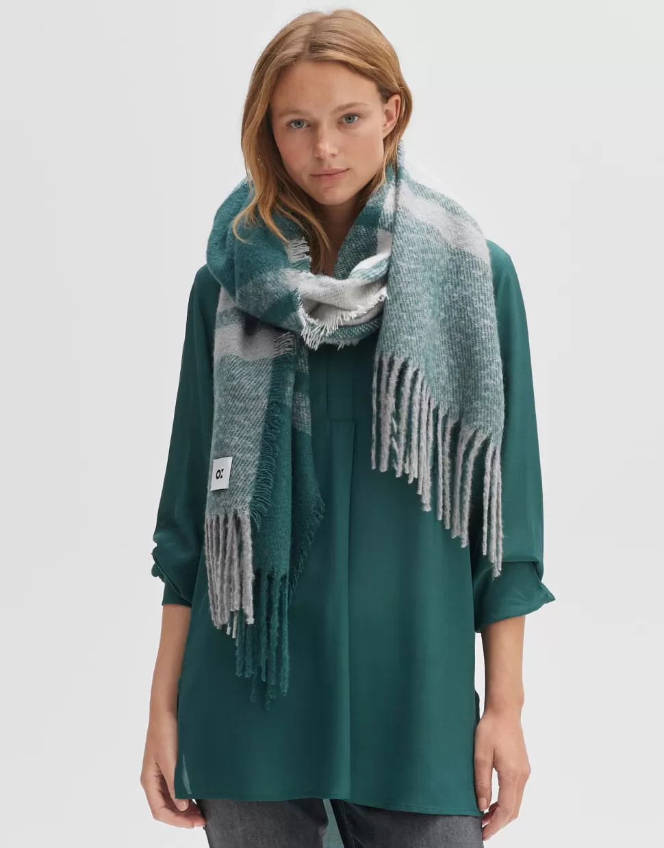 OPUS Fashion Accessoires | Akelsa Scarf Deep Teal