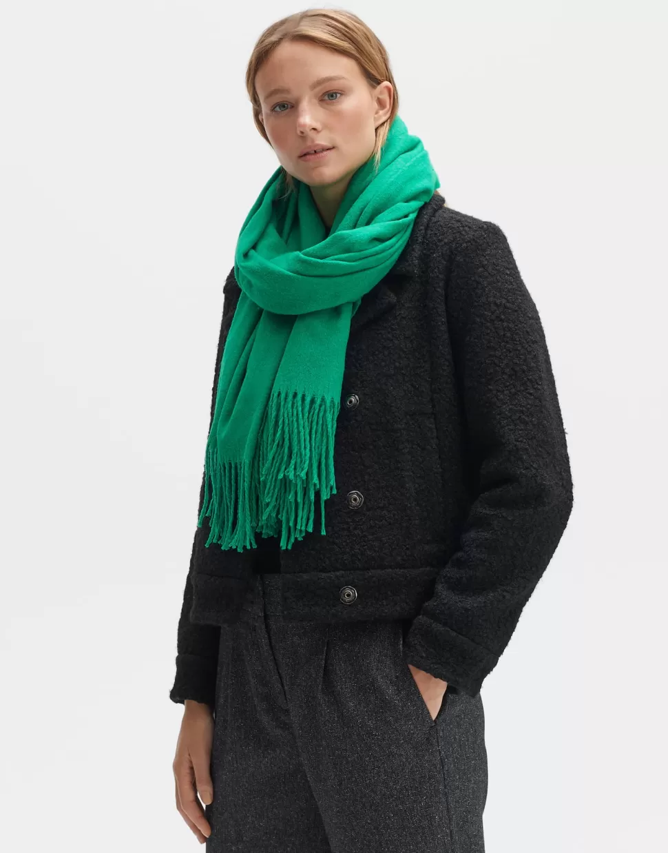 OPUS Fashion Accessoires | Anell Scarf Pepper Green