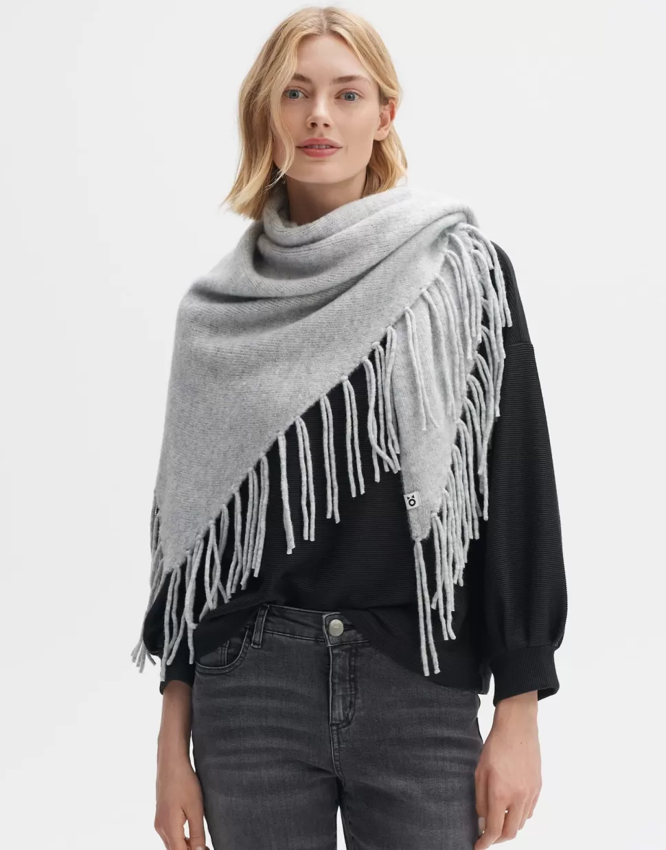 OPUS Fashion Accessoires | Awaro Scarf Hazy Fog Melange