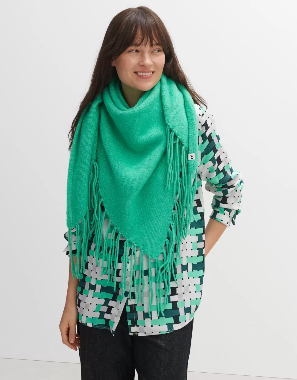 OPUS Fashion Accessoires | Awaro Scarf Opal Green