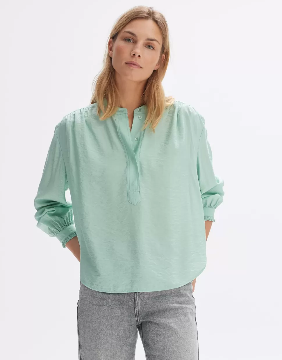 OPUS Fashion Blouses | Blouse Fenke Pale Mint