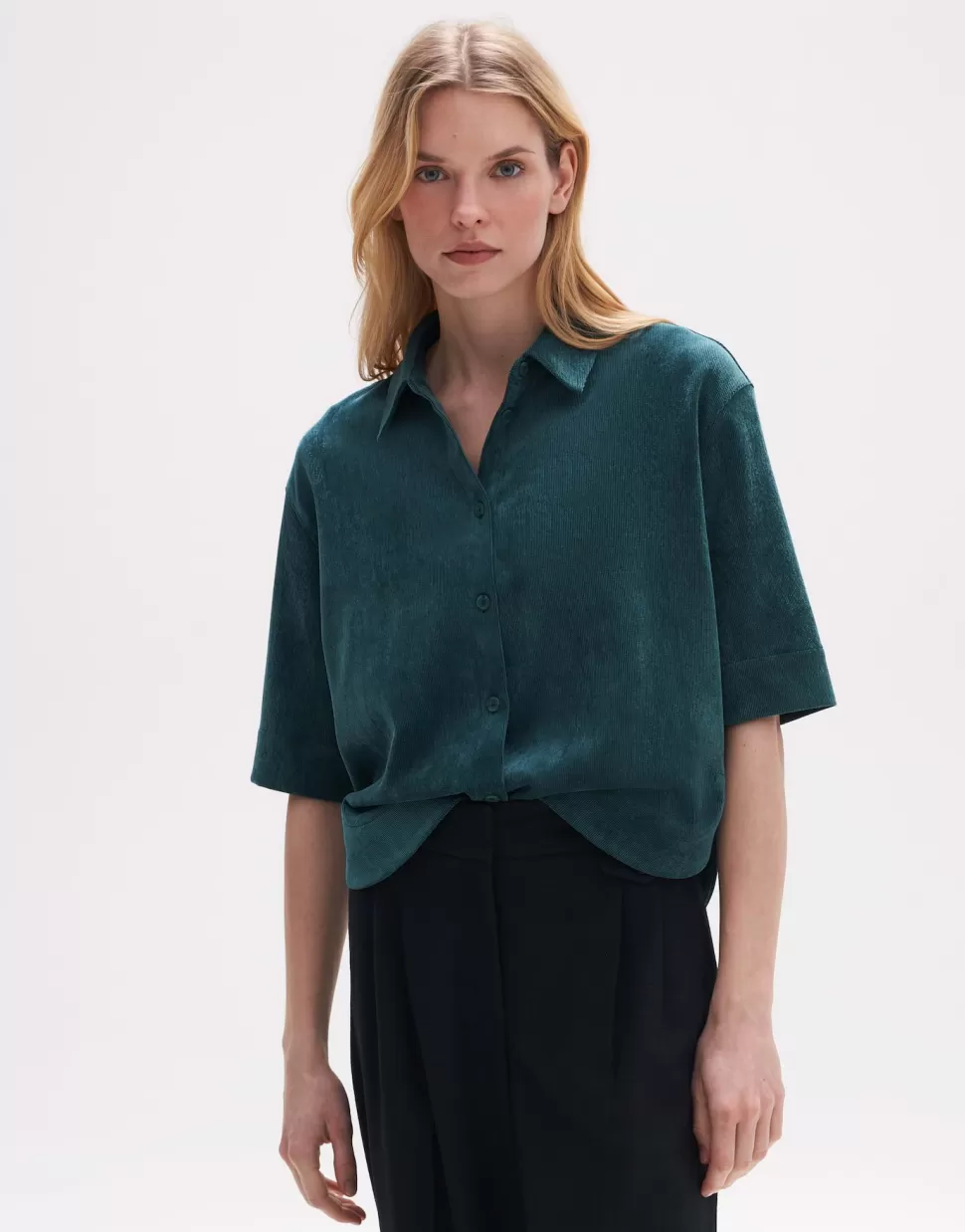 OPUS Fashion Blouses | Blouse Feppa Deep Teal