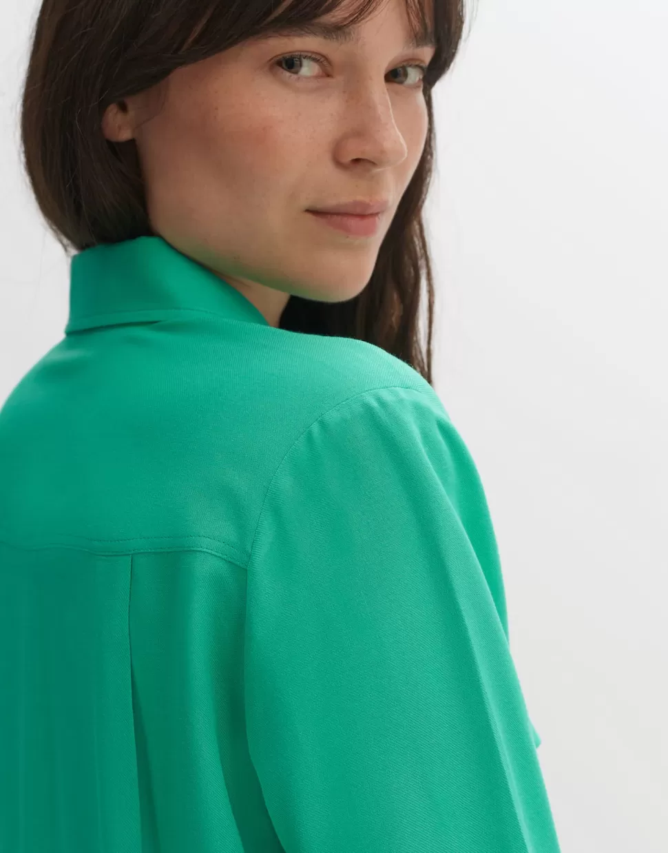 OPUS Fashion Blouses | Blouse Met Lange Mouwen Falva Opal Green