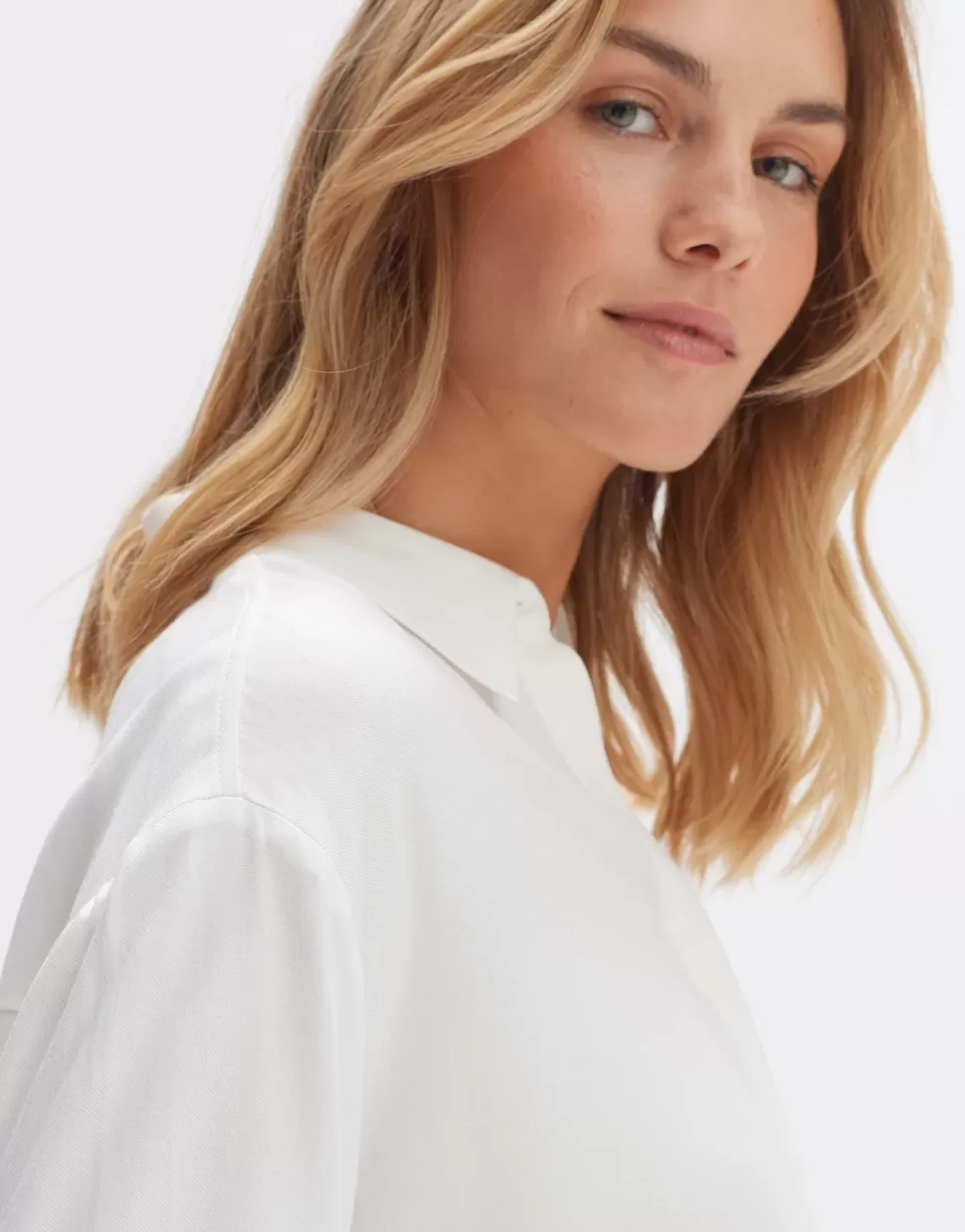 OPUS Fashion Blouses | Blouse Met Lange Mouwen Felpina Milk