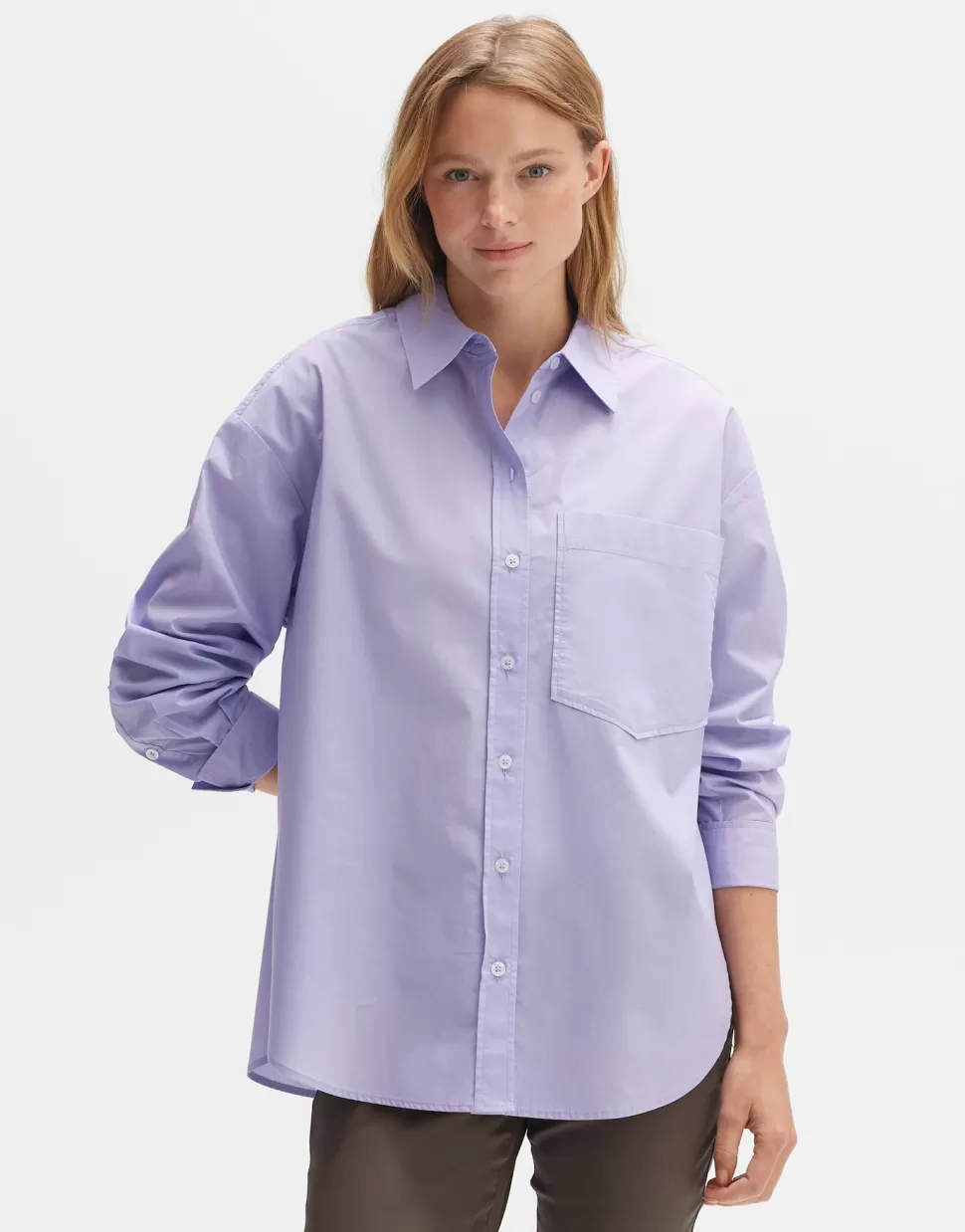 OPUS Fashion Blouses | Blouse Met Lange Mouwen Freyana Soft Viola