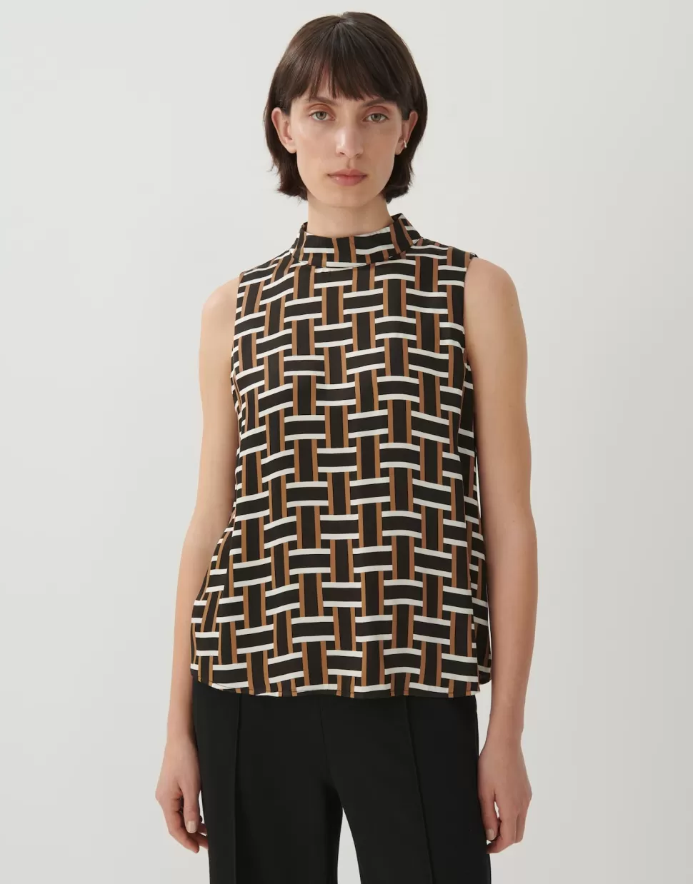 Someday Blouses | Blouse Met Print Zhana Brown Hazel