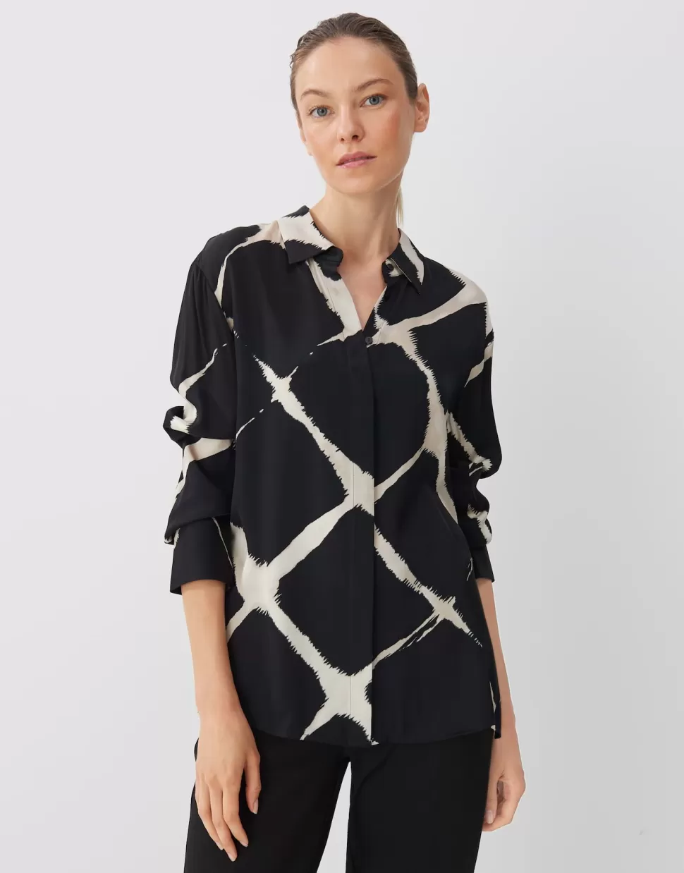 Someday Blazer Vesten | Blouse Met Print Zirvana Black