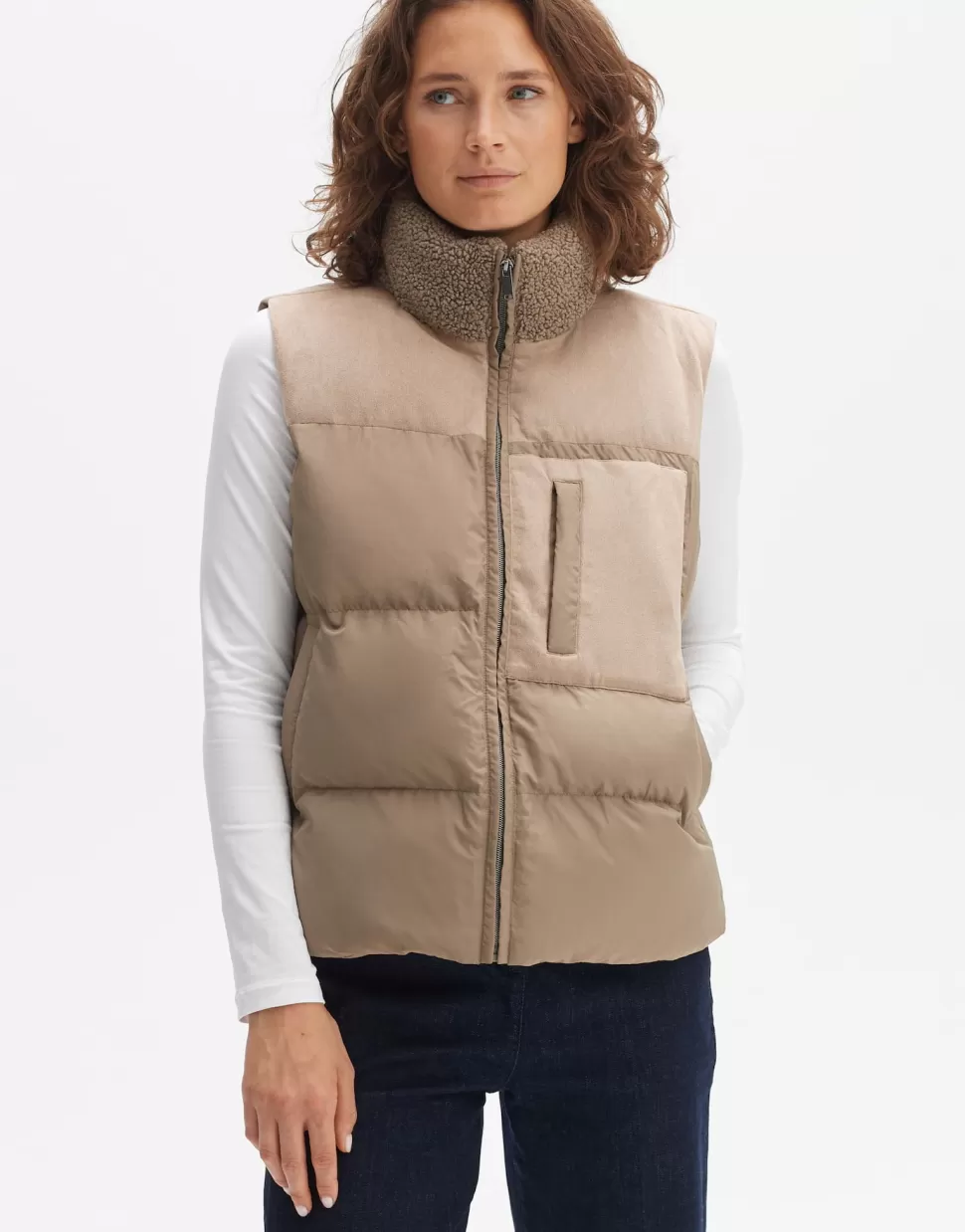 OPUS Fashion Blazer Vesten | Bodywarmer Waporia Nutmeg