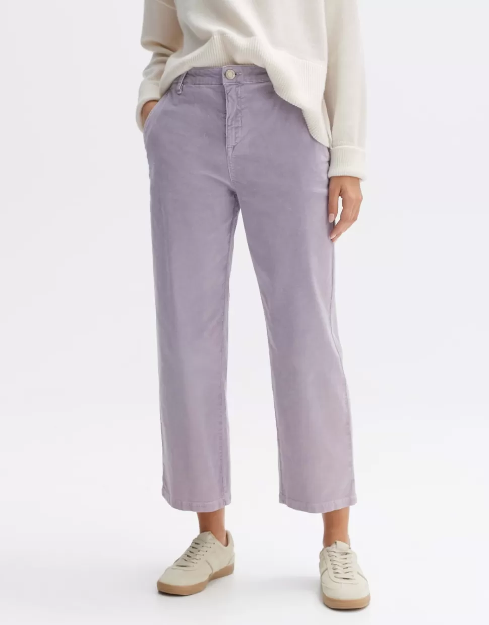 OPUS Fashion Broeken | Cordbroek Mokoti Cargo Soft Viola