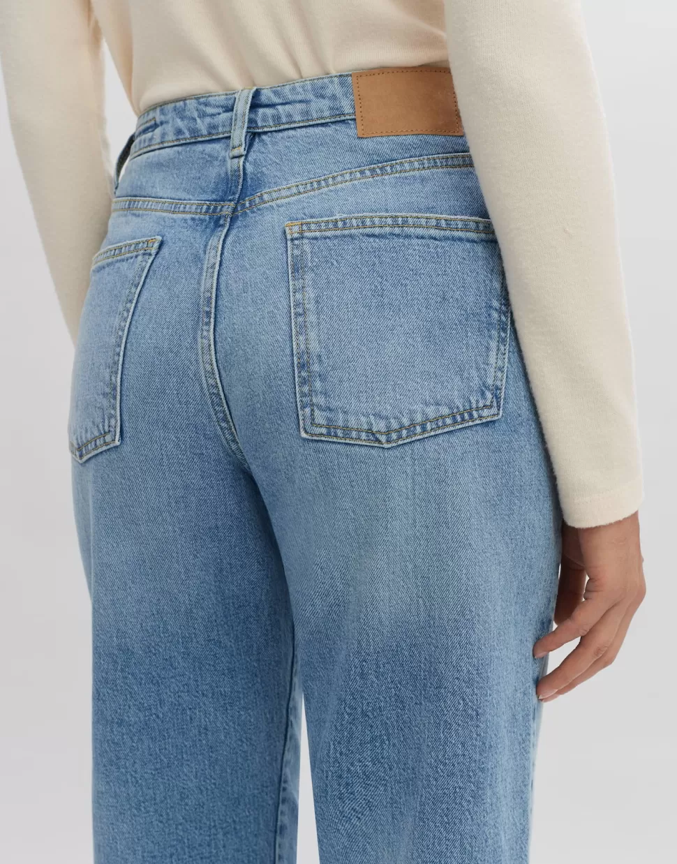 OPUS Fashion Jeans | Cropped Straight Jeans Lani Glazed Blue Glazed