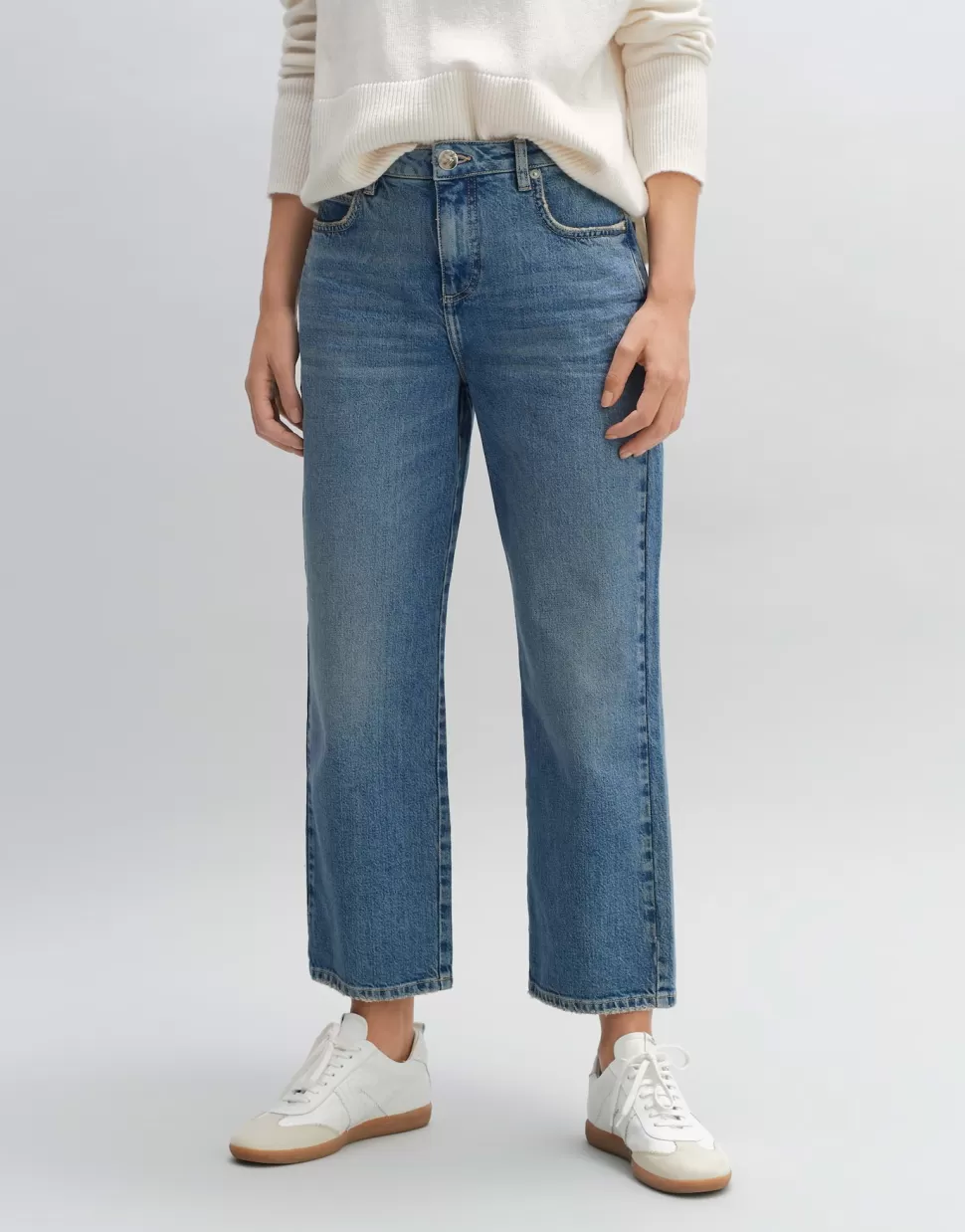 OPUS Fashion Jeans | Cropped Straight Jeans Lani Splendid Splendid Blue