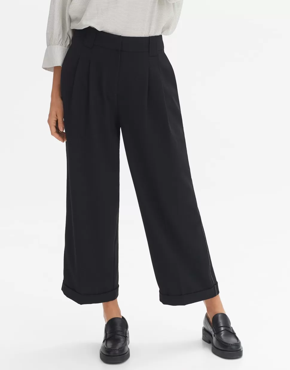 OPUS Fashion Broeken | Culotte Mazin Black