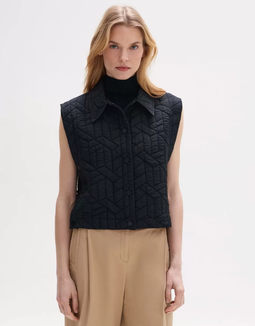 OPUS Fashion Blazer Vesten | Gewatteerde Bodywarmer Walito Black