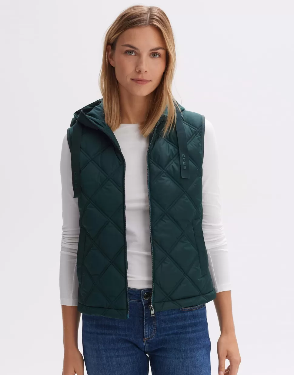 OPUS Fashion Blazer Vesten | Gewatteerde Bodywarmer Wemo Deep Teal