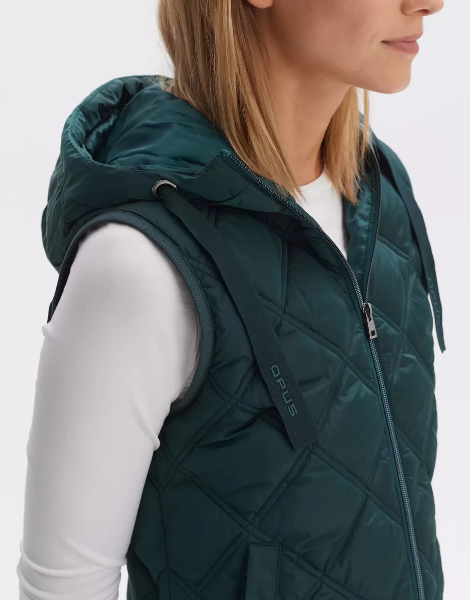 OPUS Fashion Blazer Vesten | Gewatteerde Bodywarmer Wemo Deep Teal