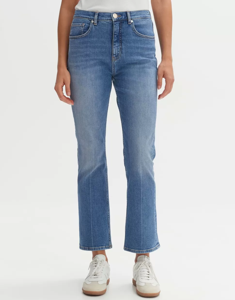 OPUS Fashion Jeans | Kick Flared Jeans Eboni Sky Blue Washed