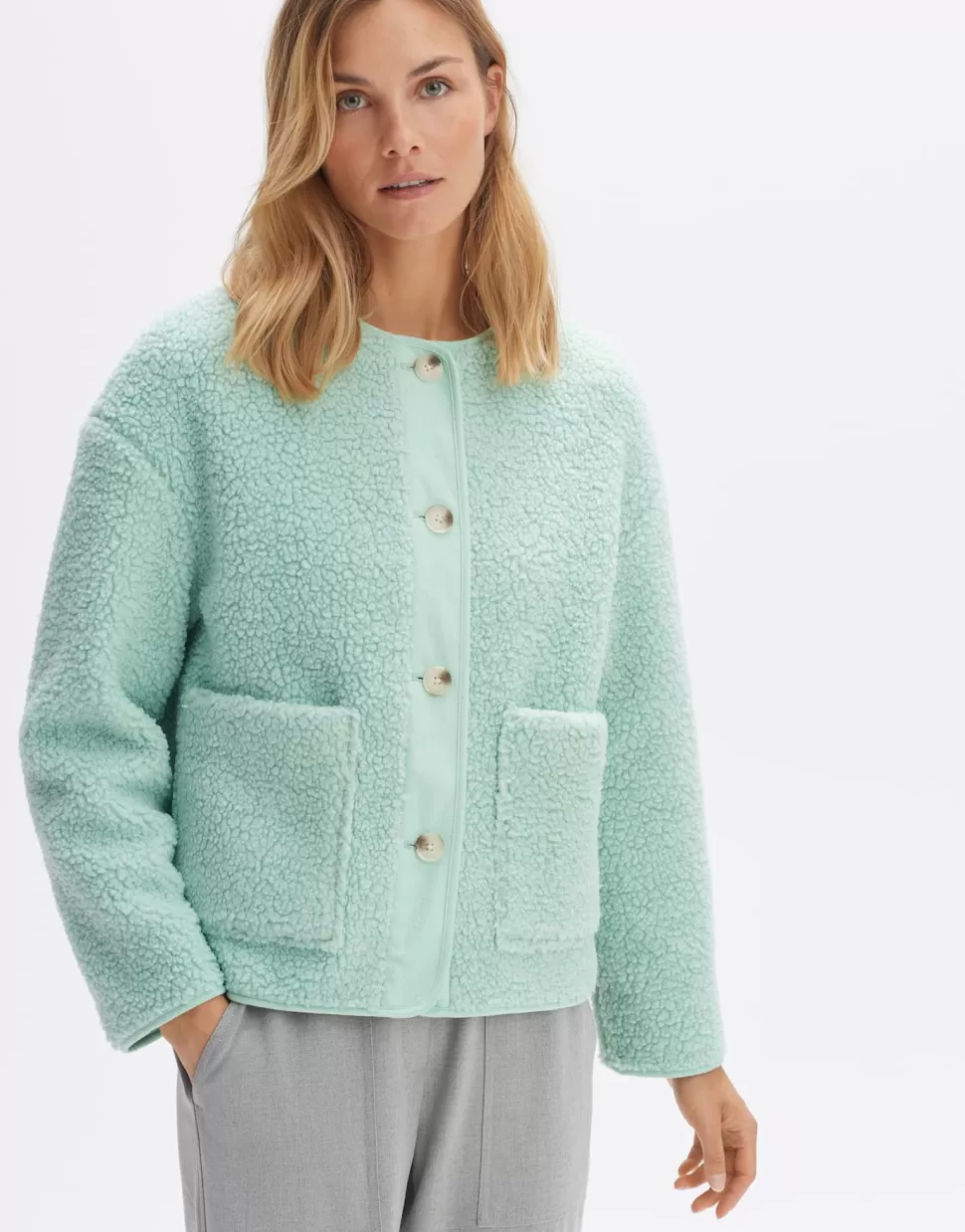 OPUS Fashion Outdoor | Korte Jas Jupina Pale Mint