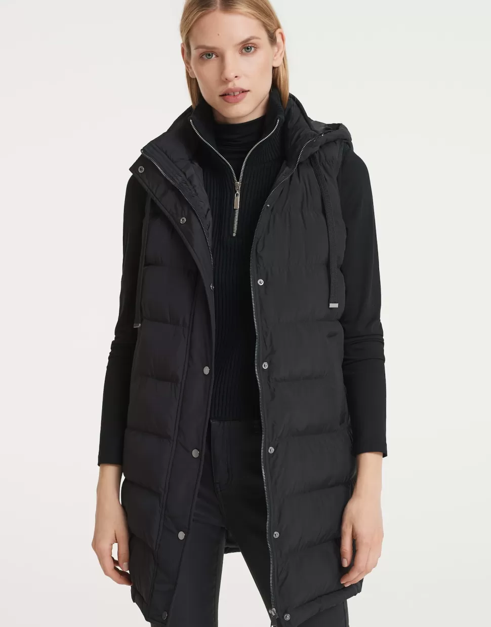 OPUS Fashion Blazer Vesten | Lange Bodywarmer Wafa Casual Black