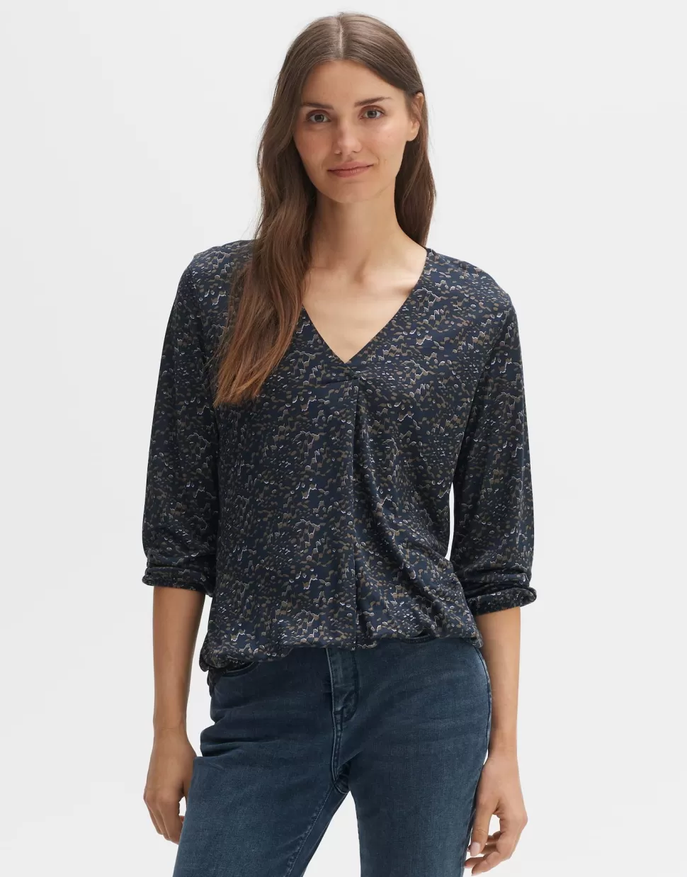 OPUS Fashion Shirts | Longsleeve Sannah Splendid Coal Blue