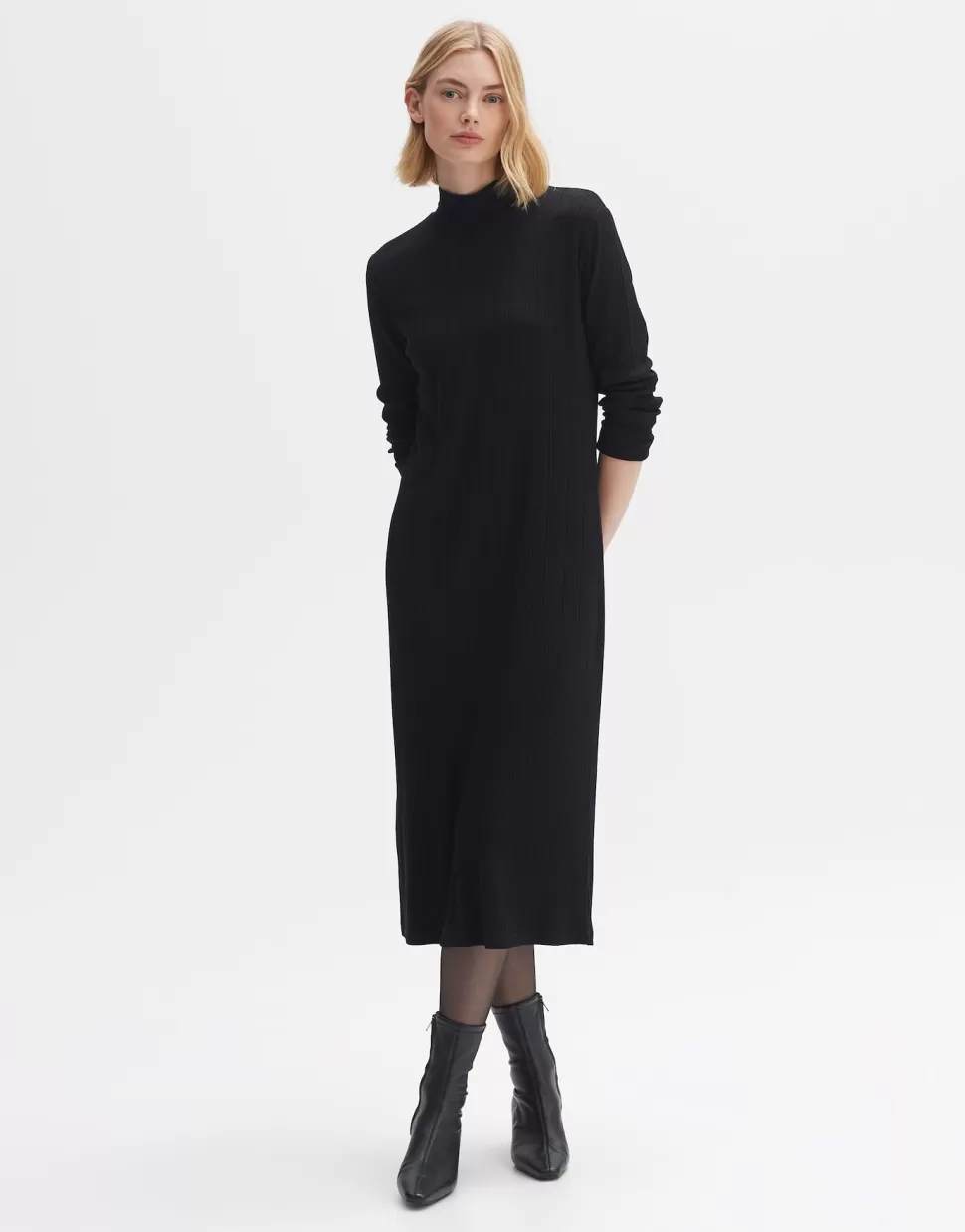 OPUS Fashion Jurken Rokken | Midi Jurk Wipona Black