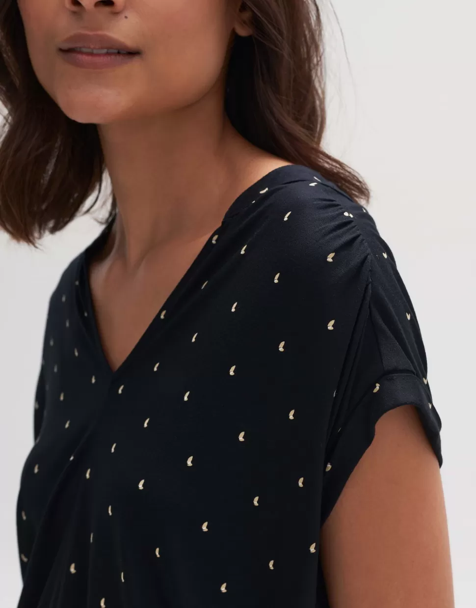 OPUS Fashion Shirts | Shirt Met Print Sandi Dotsy Black