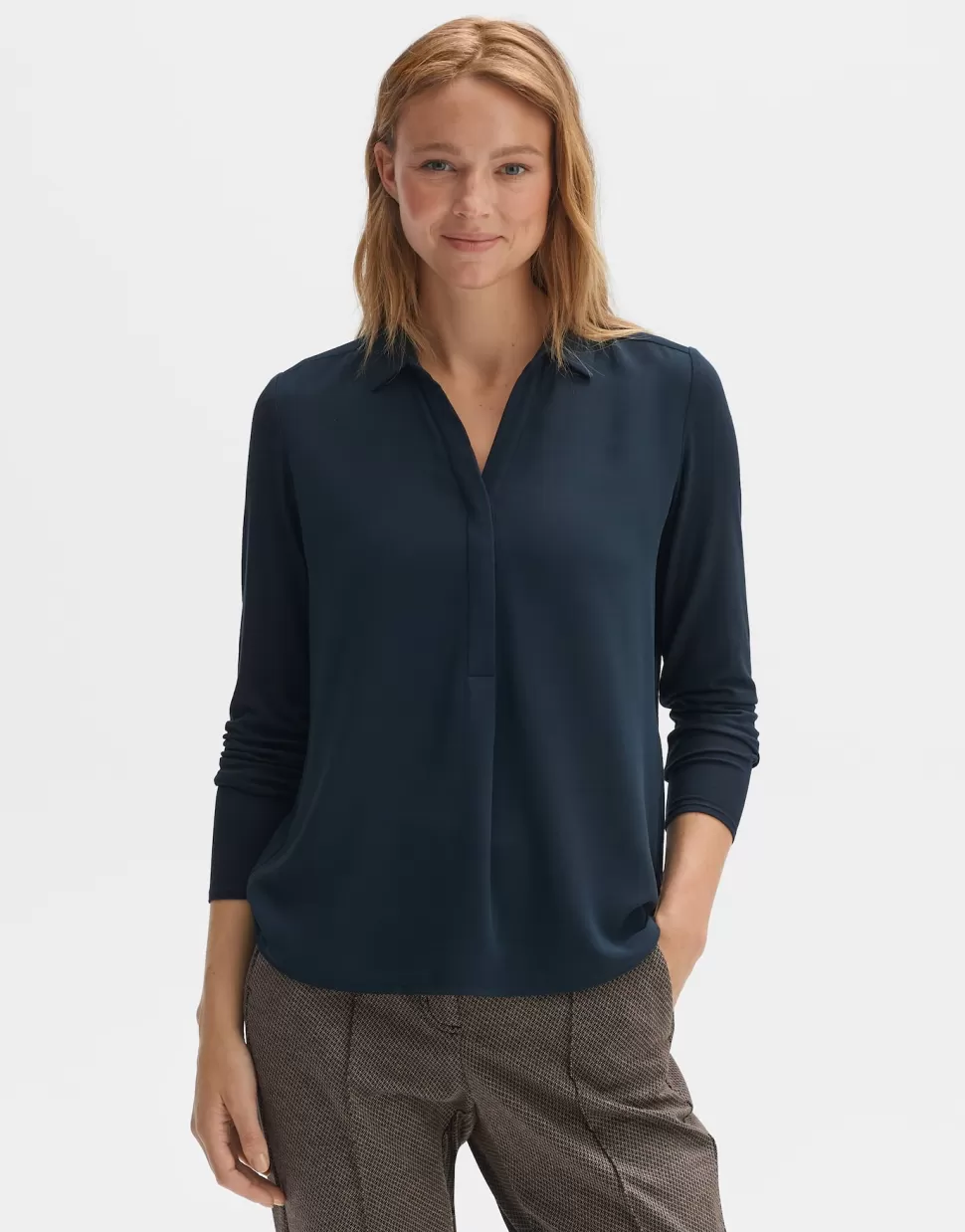 OPUS Fashion Blouses | Shirtblouse Frera Coal Blue