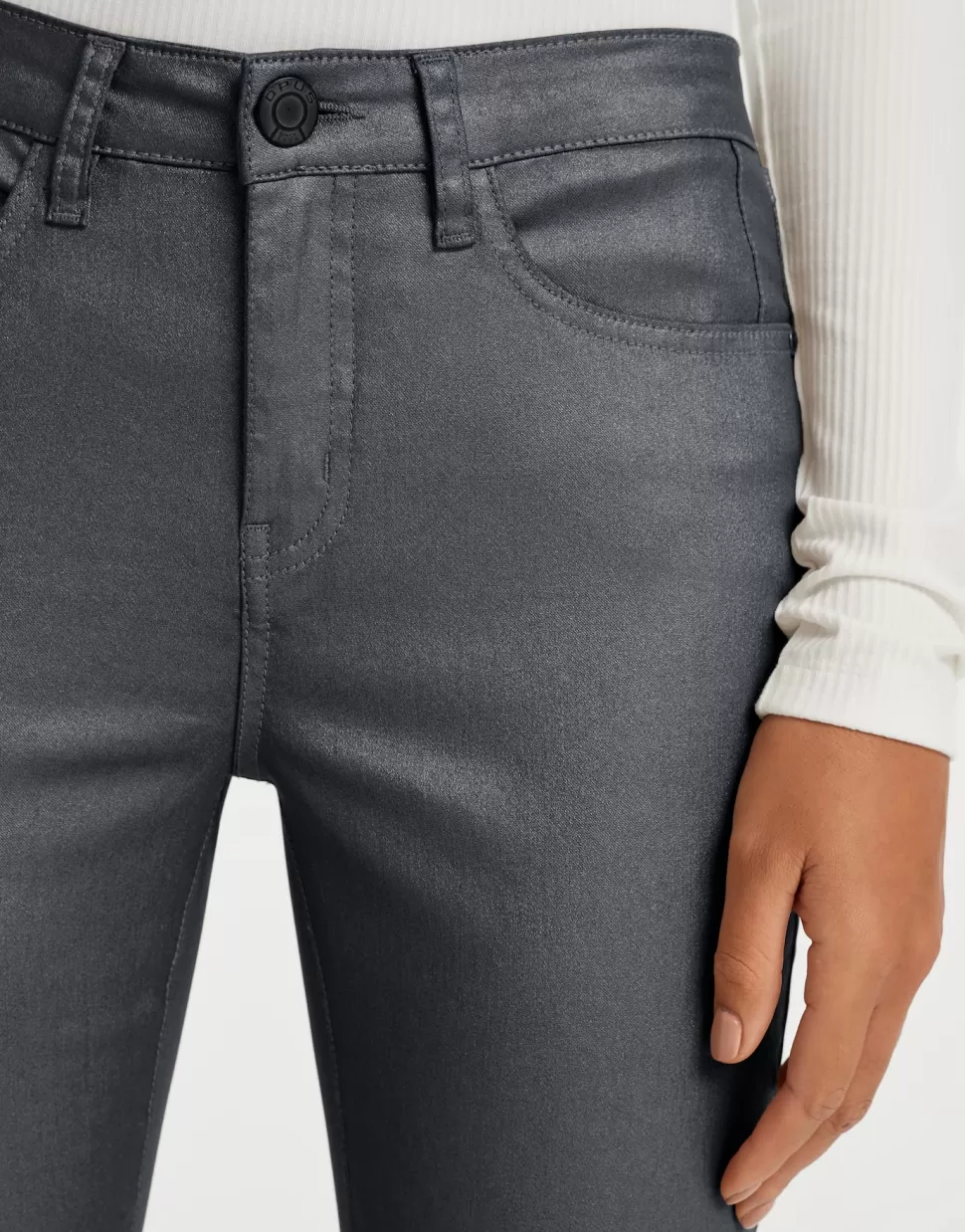 OPUS Fashion Jeans | Slim Jeans Emily Glam Easy Grey