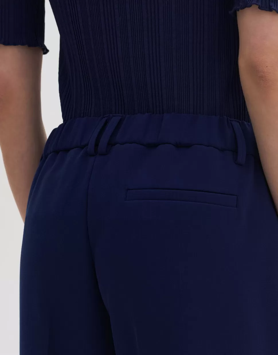 OPUS Fashion Broeken | Stoffen Broek Miriki Detail Blue Hour