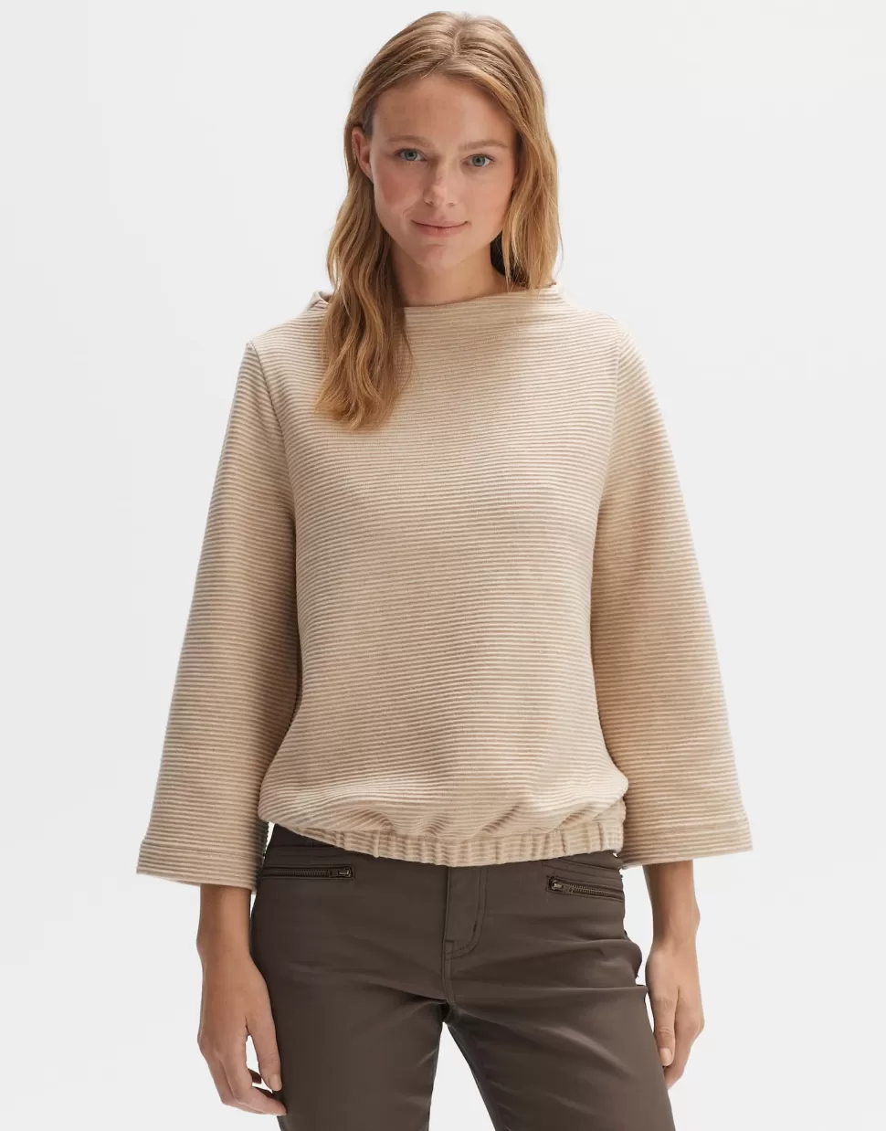 OPUS Fashion Sweat | Sweatshirt Gopura Macadamia