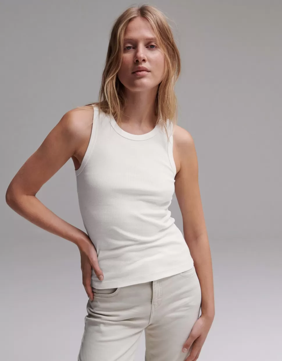 OPUS Fashion Shirts | Tanktop Ilesso White