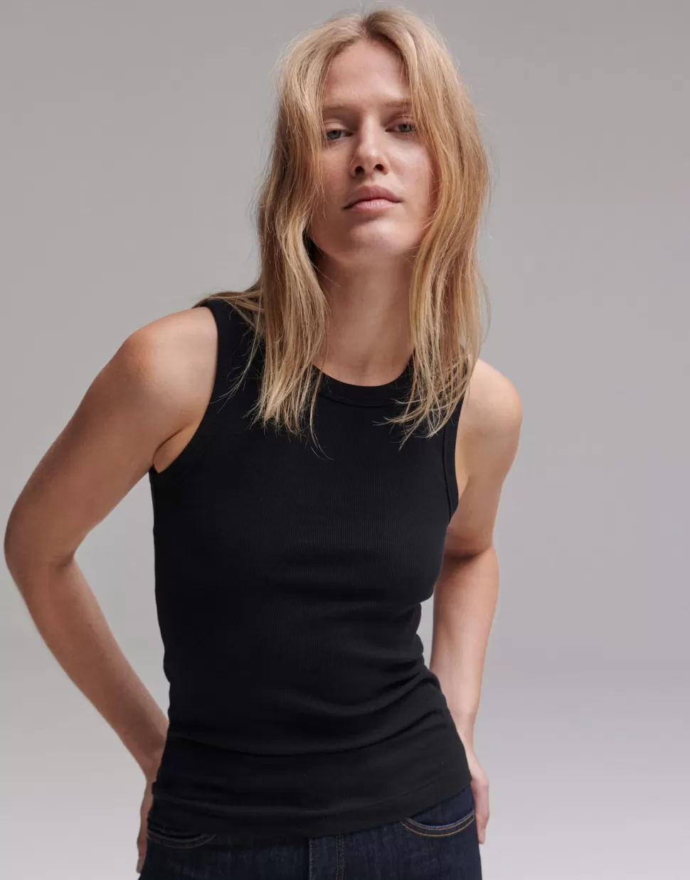 OPUS Fashion Shirts | Tanktop Ilesso Black